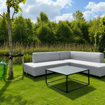Tuinhoekbank, Umbria allweather, lighy grey, bouwjaar 2026